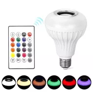 LED RGB barevná žárovka s Bluetooth reproduktorem